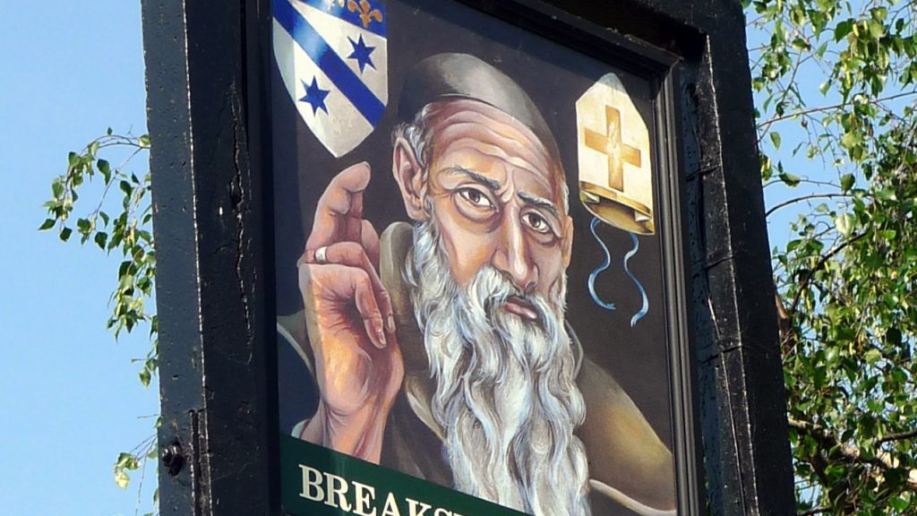 Pub sign for the Breakspear Arms Ruislip