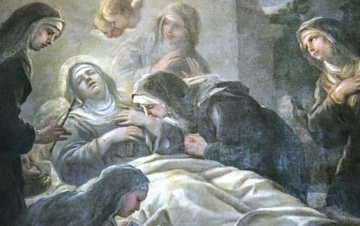 Death of St. Scholastica by Luca Giordano