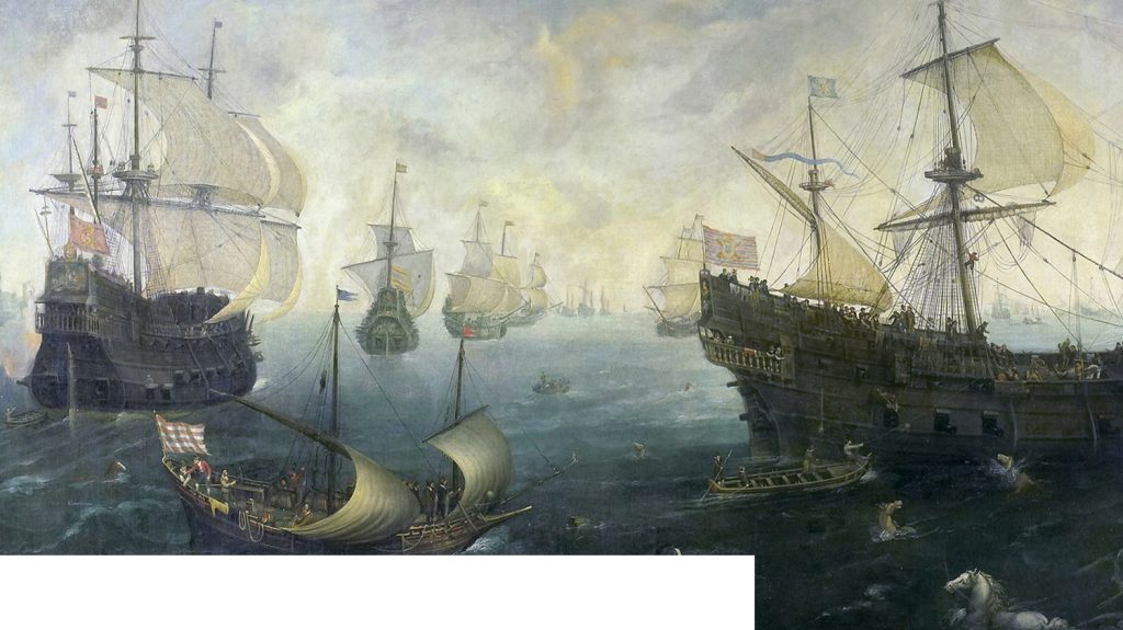 Painting of the Spanish Armada