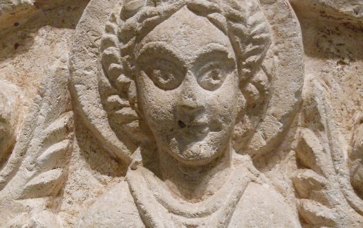 Carving of St Thecla